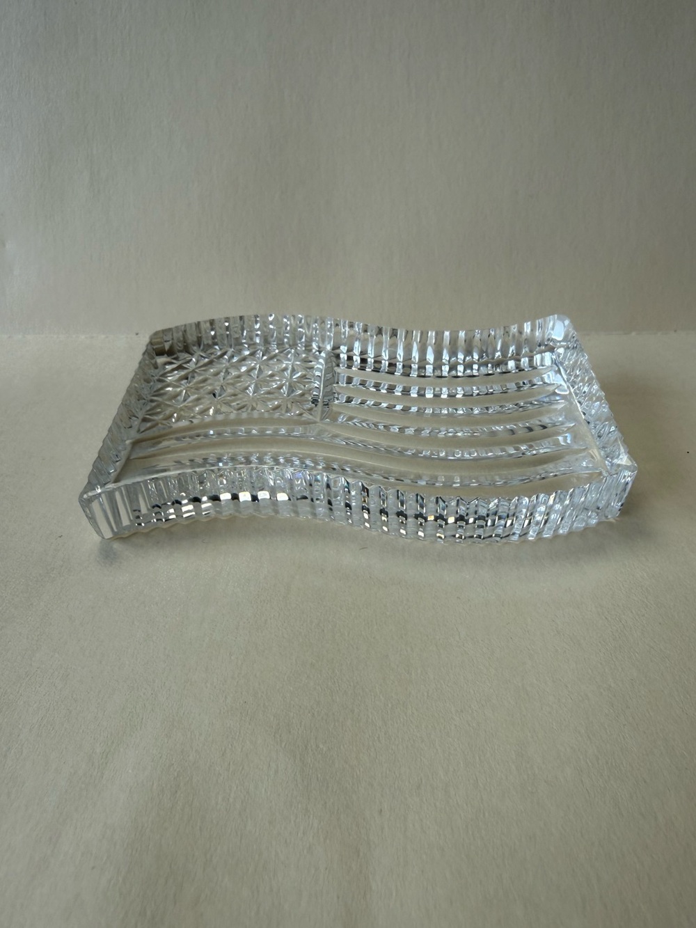 Vintage Waterford Crystal American Flag Paperweight